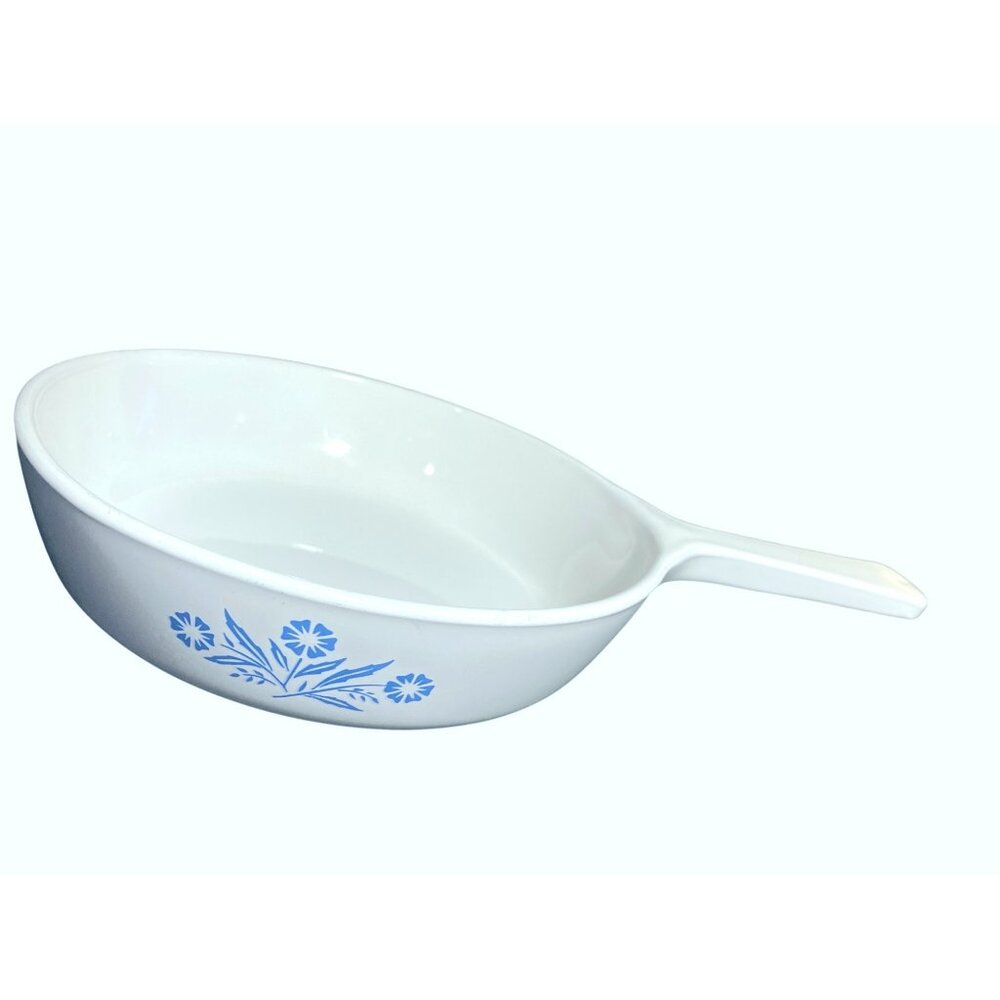 Corning Ware Blue Cornflower Skillet Dish For Range Oven Microwave - Picture 2 of 11